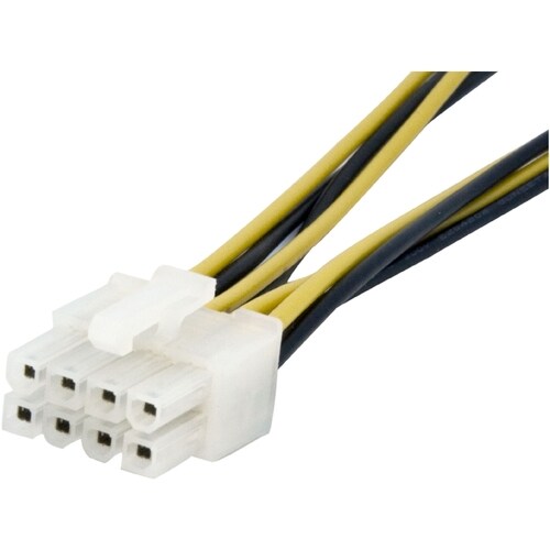 StarTech.com 6in 4 Pin to 8 Pin EPS Power Adapter with LP4