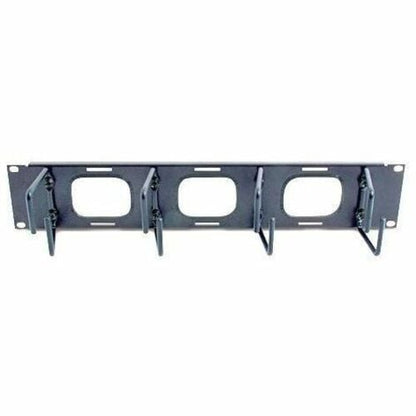 APC 2U Horizontal Cable Organizer - Cable Manager - Black - 2U Rack He
