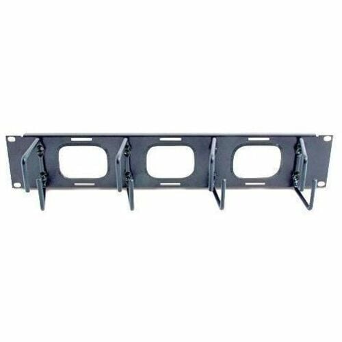 APC 2U Horizontal Cable Organizer - Cable Manager - Black - 2U Rack He