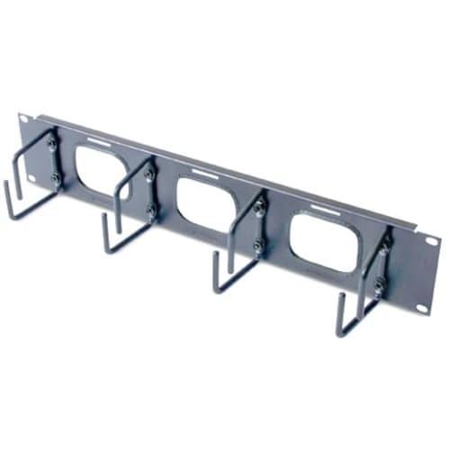 APC 2U Horizontal Cable Organizer - Cable Manager - Black - 2U Rack He