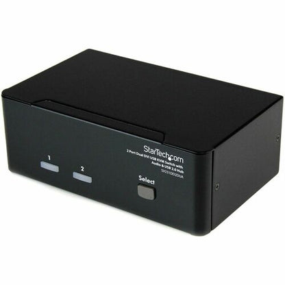 CONMUTADOR KVM USB DVI DE 2 PUERTOS PARA DOS MONITORIOS CON CONCENTRADOR USB DE AUDIO