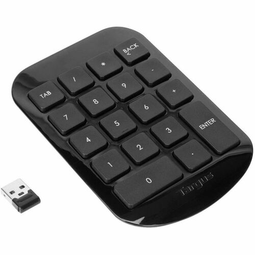 TECLADO NUMÉRICO INALÁMBRICO RF DE 19 TECLAS, 27 MHz, CON RECEPTOR USB, MÁXIMO DE 90 CM