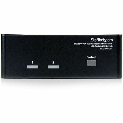 CONMUTADOR KVM USB DVI VGA DE 2 PUERTOS PARA DOS MONITOR CON CONCENTRADOR USB DE AUDIO