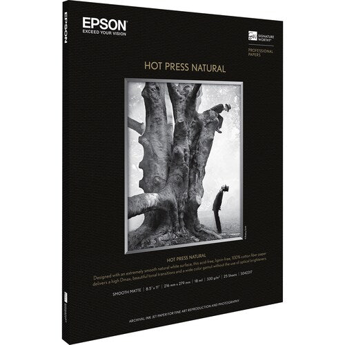 25-SHEET 8.5X11 HOT PRESS NATURAL