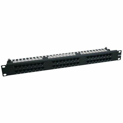 Panel de conexión Tripp Lite Cat6 Cat5 de 48 puertos de alta densidad 110 para montaje en rack 1