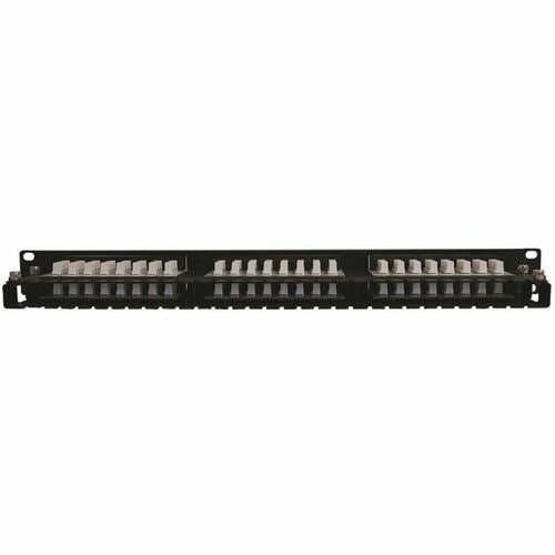 Panel de conexión Tripp Lite Cat6 Cat5 de 48 puertos de alta densidad 110 para montaje en rack 1URM TAA -