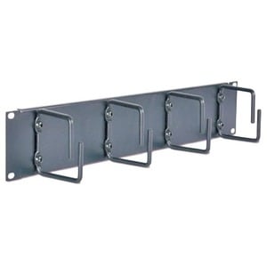 APC 2U Horizontal Cable Organizer - Cable Manager - Black - 2U Rack He