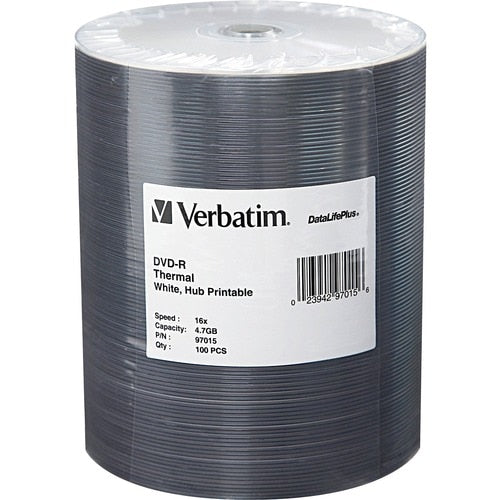 Verbatim DVD-R 4.7GB 16X DataLifePlus White Thermal Printabl