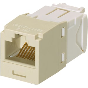 Panduit Mini-Com TX6 Plus Modular Insert - 1 - 1 x RJ-45 Network Female - Electric Ivory