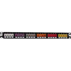 Panduit Mini-Com CPP24FMWBL 24-Port Modular Patch Panel - 24 - 24 Port(s) - 24 x RJ-11