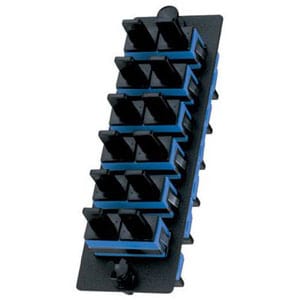 Panel adaptador de fibra de 6 puertos Panduit Opticom