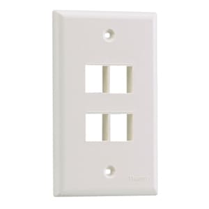 Panduit NetKey 4 Sockets Single Gang Faceplate  - MOQ (minimum order quantity)10 MOV (mini