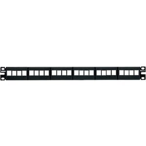 Panduit NetKey NKFP24Y Modular Patch Panel - 24 - 24 Port(s) - 24 x RJ-45 - 1U High - 19\"