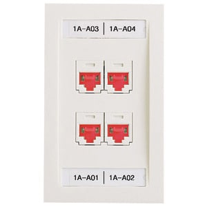 Panduit Network Faceplate  - MOQ (minimum order quantity)20 MOV (minimum order v