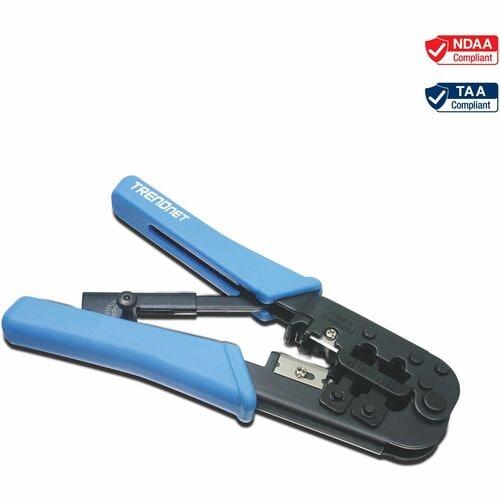 Herramienta de crimpado TRENDnet, herramienta de crimpado, corte y pelado, para cualquier cable Ethernet o telefónico