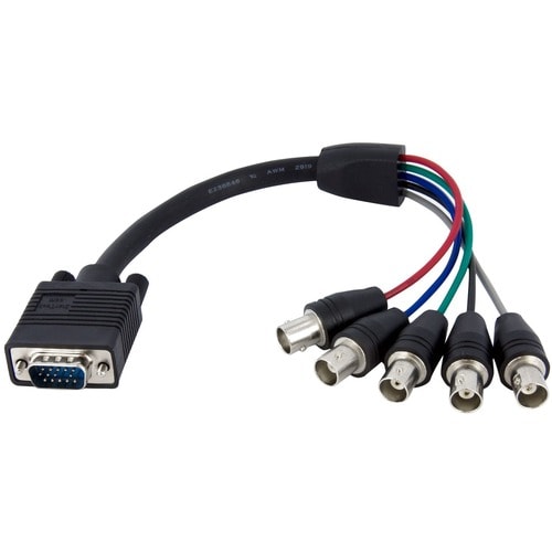 Câble d'écran coaxial StarTech.com HD15 VGA vers 5 BNC RGBHV (30 cm)