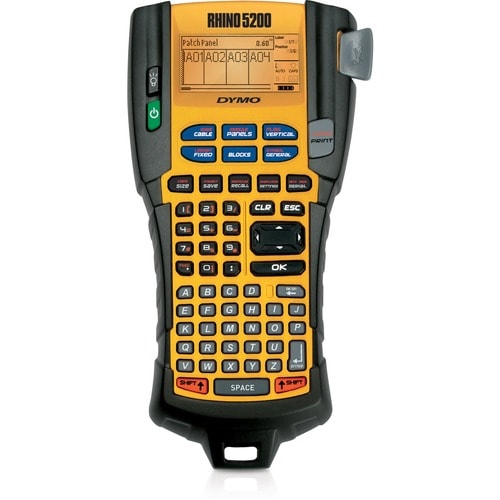 Kit d'étiqueteuse Dymo Rhino 5200 - Noir, Jaune - 1 kit