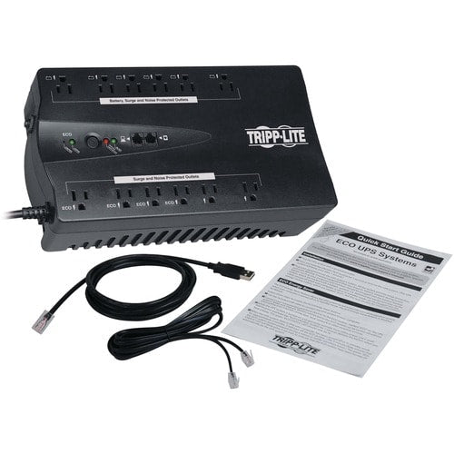 Tripp Lite ECO750UPSTAA UPS ECO de escritorio de 750 VA compatible con TAA - 750 VA/4