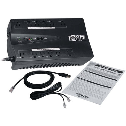 Tripp Lite ECO750UPSTAA UPS ECO de escritorio de 750 VA compatible con TAA - 750 VA/4