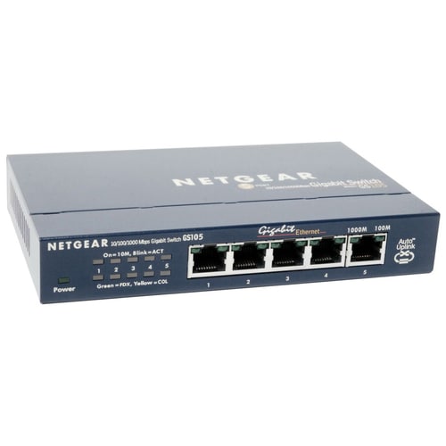 GS105 CONMUTADOR GIGABIT DE COBRE DE 5 PUERTOS