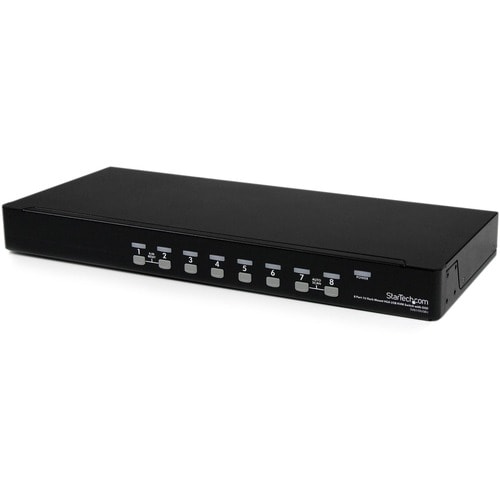 Conmutador KVM USB de 8 puertos, montaje en rack 1U, con OSD