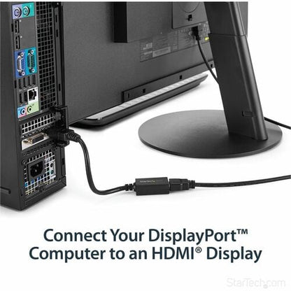StarTech.com DisplayPort to HDMI Adapter, 1080p DP to HDMI Video Converter, DP to HDMI Mon