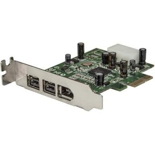 StarTech.com 3 Port 2b 1a Low Profile 1394 PCI Express FireWire Card Adapter - 2 x 9
