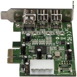 StarTech.com 3 Port 2b 1a Low Profile 1394 PCI Express FireWire Card Adapter - 2 x 9