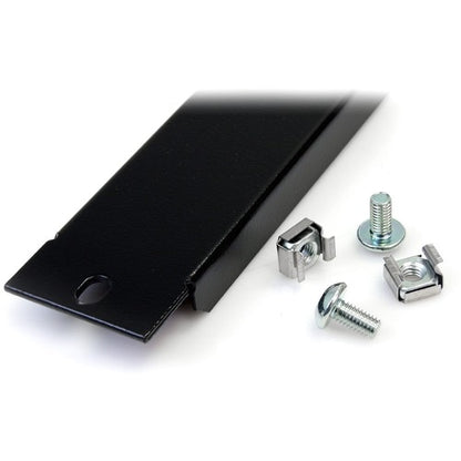 StarTech.com Blanking Panel - 1U - 19in - Steel - Black - Blank Rack P