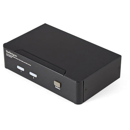 CONMUTADOR KVM HDMI DE 2 PUERTOS CON CONCENTRADOR DE AUDIO USB 2.0