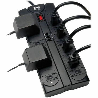 Tripp Lite by Eaton TLP1208TEL 12-outlet Surge Suppresor - Black - NEM