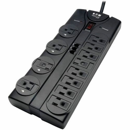 Tripp Lite by Eaton TLP1208TEL 12-outlet Surge Suppresor - Black - NEM