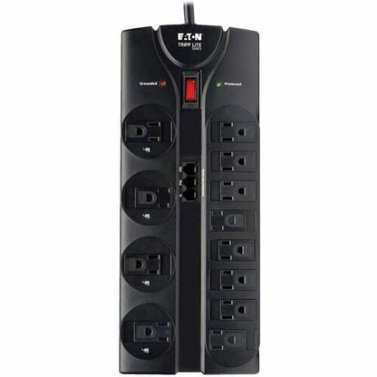 Tripp Lite by Eaton TLP1208TEL 12-outlet Surge Suppresor - Black - NEM