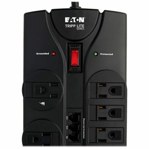 Tripp Lite by Eaton TLP1208TEL 12-outlet Surge Suppresor - Black - NEM