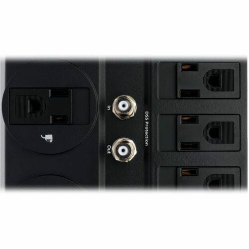 Tripp Lite series 12-outlet Coax Surge Suppressor - Black - NEMA 5-15P