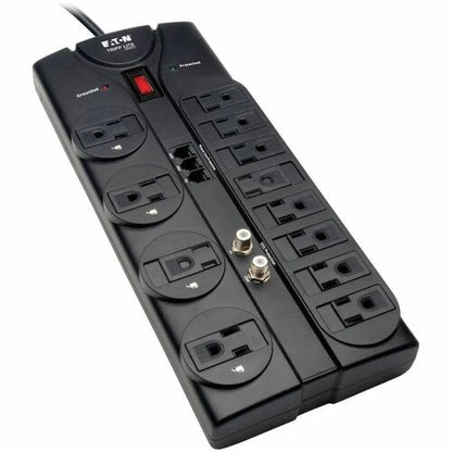 Tripp Lite series 12-outlet Coax Surge Suppressor - Black - NEMA 5-15P