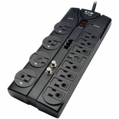 Tripp Lite series 12-outlet Coax Surge Suppressor - Black - NEMA 5-15P