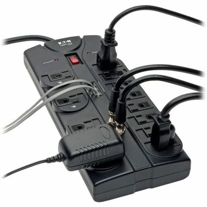 Tripp Lite series 12-outlet Coax Surge Suppressor - Black - NEMA 5-15P