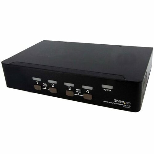 DISPLAYPORT USB KVM SWITCH 4PORT WITH AUDIO