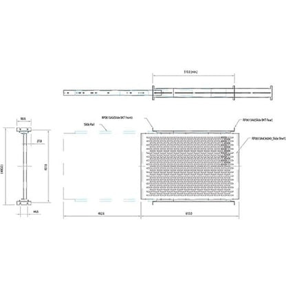 StarTech.com Support de montage 2U à profondeur réglable de 51 à 76 cm, ventilé et coulissant