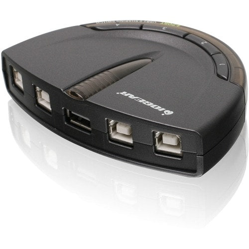 CONMUTADOR DE IMPRESORA AUTOMÁTICO USB 2.0 DE 4 PUERTOS