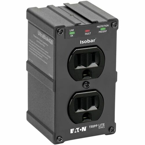 Supresor de sobretensiones Tripp Lite Isobar ULTRABLOK Premium de 2 tomacorrientes - Receptáculo