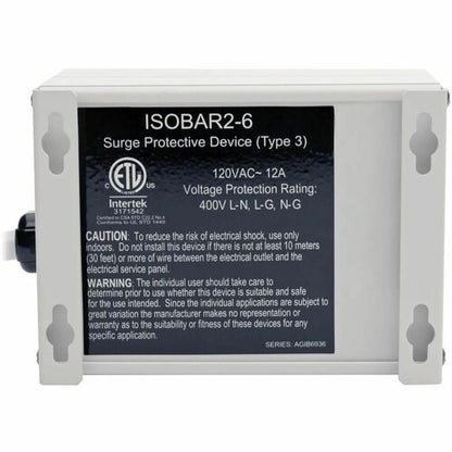Tripp Lite by Eaton ISOBAR2-6 Surge Suppressor - NEMA 5-15P - 2 x NEMA