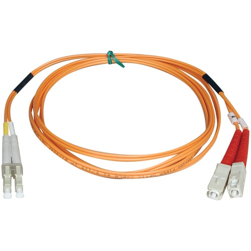 Cable de conexión de fibra óptica dúplex Tripp Lite - LC macho - SC macho - 1 m