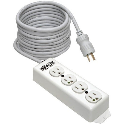 Regleta de enchufes Tripp Lite de 120 V CA - NEMA 5-15P - 4 NEMA 5-15R de grado hospitalario - 4,57 m