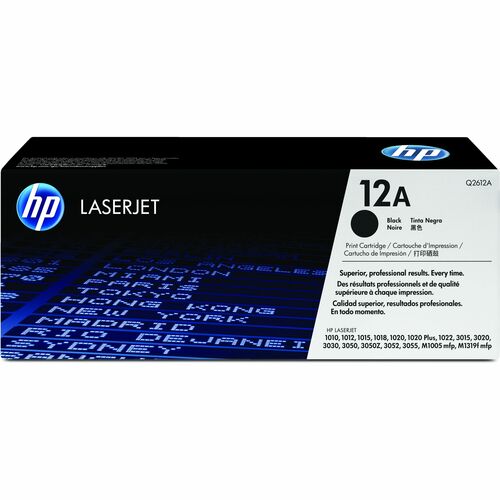 CARTUCHO DE TÓNER NEGRO PARA 1010 1012 1020 1022 3015 3020 3030 - 2K YLD