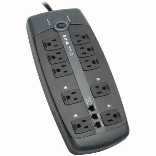 Tripp Lite by Eaton 10-Outlet Surge Protector - Silver - NEMA 5-15P -