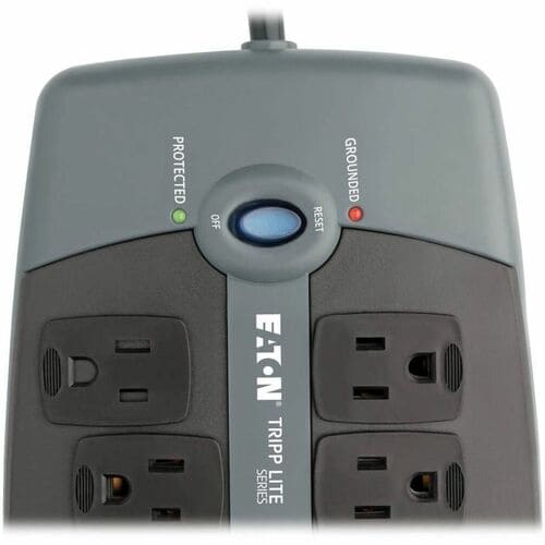 Tripp Lite by Eaton 10-Outlet Surge Protector - Silver - NEMA 5-15P -
