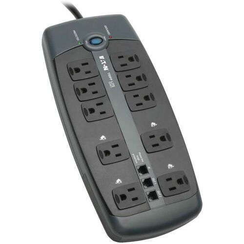 Tripp Lite by Eaton 10-Outlet Surge Protector - Silver - NEMA 5-15P -