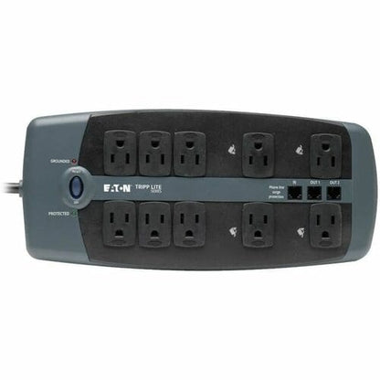 Tripp Lite by Eaton 10-Outlet Surge Protector - Silver - NEMA 5-15P -